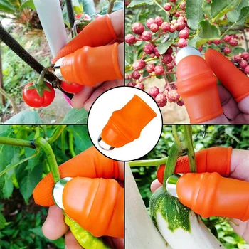 12 Pack Silikone Tommelfinger Kniv, Separator Finger Kniv Plante Kniv Vegetabilske Havearbejde Værktøjer til Trimning af Frugt, Grøntsager
