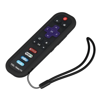 SIKAI SiliconCase Dækning For TCL ROKU RC280 Smart TV-Fjernbetjening Tilfælde Beskyttende Hud For Roku-TV Streaming Media Player