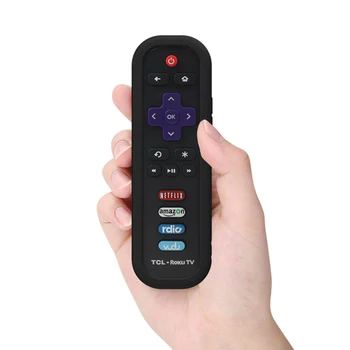 SIKAI SiliconCase Dækning For TCL ROKU RC280 Smart TV-Fjernbetjening Tilfælde Beskyttende Hud For Roku-TV Streaming Media Player
