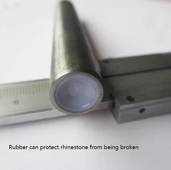 Blød gummi rhinestone indlæg nitter cap stud beskytte installationen værktøj, der er Velegnet til diameter 6mm til 11,5 mm rhinestone nitter