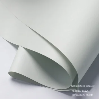 20pcs farve Kraftpapir Avis Vandtæt Blomst indpakningspapir Gave Papir Bog Papir Blomster DIY Materiale, 60*60cm