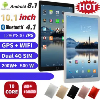 2020 Android 8.0 Tablet-Pc ' er 10.1 Tommer 4G-Telefon, Tablet, PC-10 Core RAM 6GB ROM 128GB Tabletter 10 Børn Tablet FM-GP Android Tablet