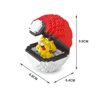 20 stilarter bold Pokemon blokke små partikler mini bygningen samlet Pikachu LegoED toy pædagogisk legetøj