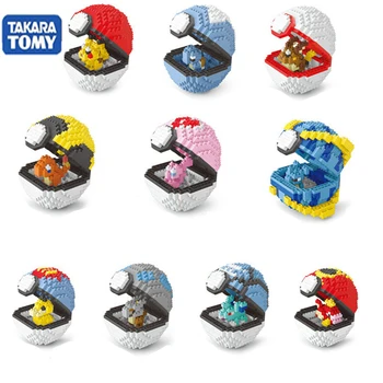 20 stilarter bold Pokemon blokke små partikler mini bygningen samlet Pikachu LegoED toy pædagogisk legetøj