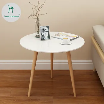 Louis mode og tabeller Enkel massivt træ sofa side moderne Mini Mini praktisk lille lejlighed