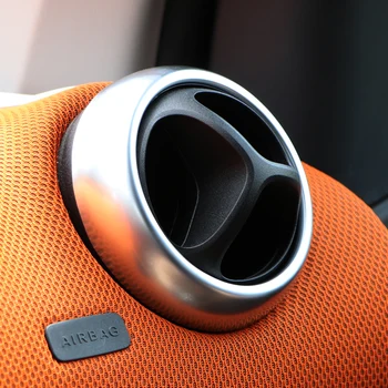 Bil ændring tilbehør bil klimaanlægget slids slids dekorative klistermærker luftudtag shell for nye smart 453 fortwo forfour