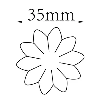 SMVAUON Sun Flower Model Japansk Stål Klinge Regelmæssig Die Opskæring af Stål Stansning Die Træ udstansning Læder Kniv Skære