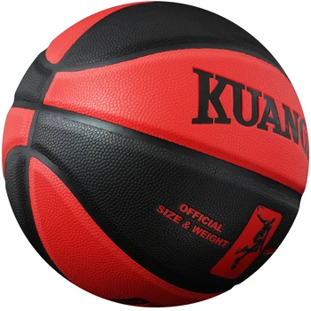 Kuangmi Nye Skyde Træner Basketball PU Læder Officielle Størrelse 7 Netball Spil Basket Ball Udendørs Indendørs Let Greb Fede Varer