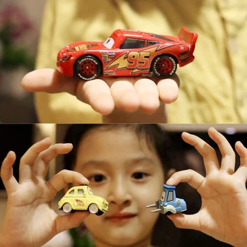 No. 136-162 Disney Pixar Cars 3 2 1 Trykstøbt METAL biler 1:55 Sjælden bil samling legetøj til Børn drenge Royal Politi Lastbil Mater