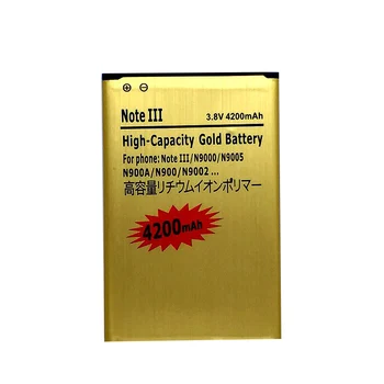 N9000 Batteri til Samsung Galaxy Note 3 N9005 N900A N900 N9002 N9008 N9009 Genopladelige litium-Akkumulator-Batterier på Telefonen