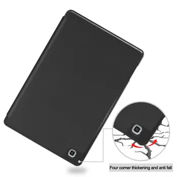 Multi-Vinkler taske til Samsung Galaxy Tab S6 Lite 10.4 PU Læder Smart Stå Dækning for SM-P610 SM-P615 med Film+Pen