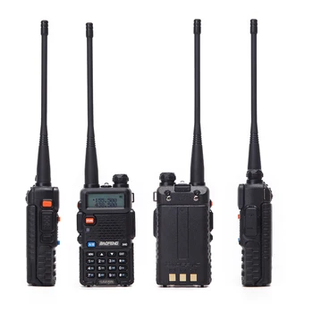 2STK Baofeng UV-5R Dual Band UHF/VHF-136-174Mhz&400-520Mhz UV5R håndholdte To Måde CB Skinke Amatør Radio & Kabel (Sort og Camouflage)