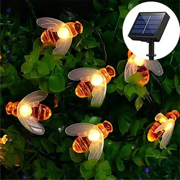 Bee String Lys 20/50 Led Udendørs Solar Power LEDs Strenge Vandtæt, Have, Terrasse, Hegn Havepavillon Sommer-Nat Lys, Dekorationer