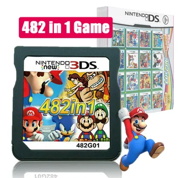 Mario Album, Video Game Card 482 I 1 Patron Konsol-Kort Til NDS NDSL 2DS 3DS 3DSLL NDSI