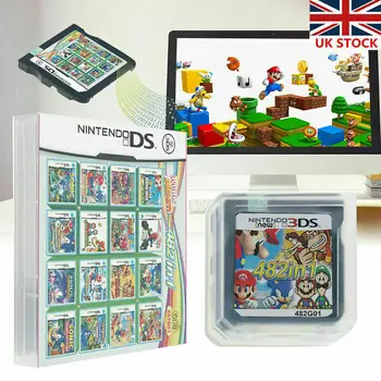 Mario Album, Video Game Card 482 I 1 Patron Konsol-Kort Til NDS NDSL 2DS 3DS 3DSLL NDSI