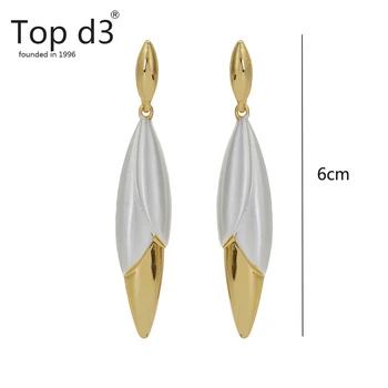 Top d3 Viennois 2020 nye designs hængende lang kæde drop øreringe til kvinder mirafeel guld og blå mirafeel part damer