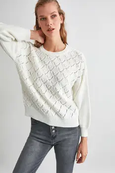 Trendyol Cellular Knitwear Sweater TWOAW21KZ1813
