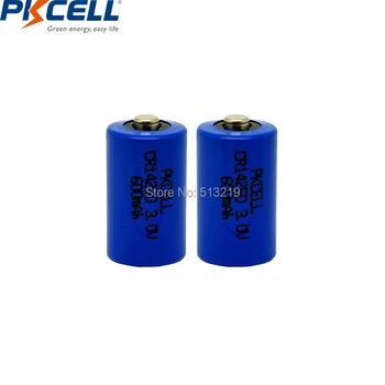 10cs PKCELL CR14250 CR 1/2AA 14250 CR-1/2AA 3V Lithium Batteri 650mAh for Lampe Radio Betalingsautomater Lås