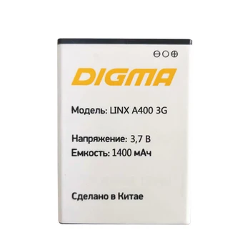 Høj Kvalitet LINX A400 3G Batteri til Digma LINX A400 3G Smart Telefon, batteri 3,7 V 1400mAh