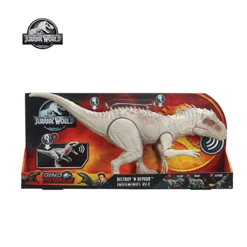 Jurassic Verden Toy Dinosaurer Toy Tyrannosaurus Indominus Rex Bide Bevægelser Og Voldsomme lydeffekter Legetøj Dinosaur GCT95