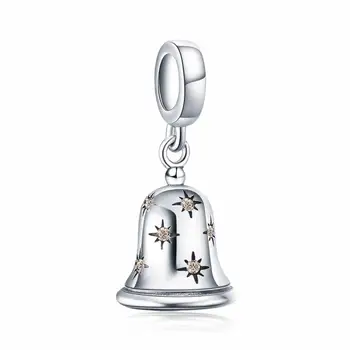 JewelryPalace Jingle Bell 925 Sterling Sølv Perler Charms Sølv 925 Oprindelige Armbånd Sølv 925 oprindelige smykkefremstilling
