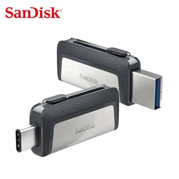 Sandisk USB 3.1 Flash-Drev Ultra Dual-Drev USB Type-C 32GB, 64GB 128GB OTG Pen-Drev Til din Smartphone Flash Drive 16GB Pendrive
