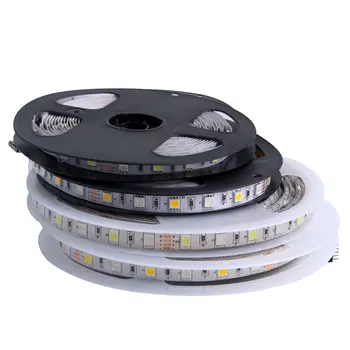 24V RGB LED Bånd Strip 5050 Varm Hvid Vandtæt 60 LED/M 5M 24 V Volt LED Bånd Strip RGB lampe, Neon Bånd TV Baggrundsbelysning