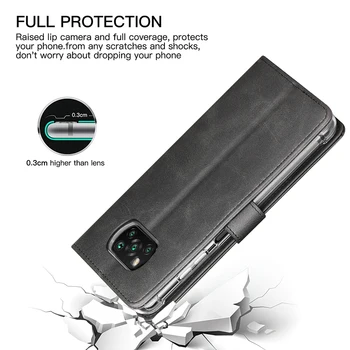 Flip Wallet Bog Telefonen Tilfælde Dække For Xiaomi Pocophone Poco X3 NFC PocoX3 med Magnet Kort Lomme Telefon Tilbehør