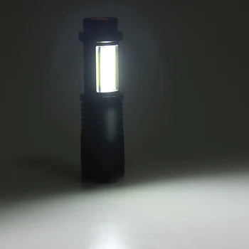 Indbygget batteri XP-G Q5 Zoom Fokus Mini led Lommelygte Torch-Lampe 2000 Lumens Justerbar Penlight Vandtæt Udendørs