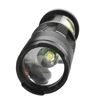 Indbygget batteri XP-G Q5 Zoom Fokus Mini led Lommelygte Torch-Lampe 2000 Lumens Justerbar Penlight Vandtæt Udendørs