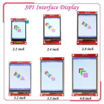 SPI Interface LCD-Skærm 2.4/2.8/3.2/3.5/4.0 Tommer TFT Farve Skærm Seriel Port Modul Drev IC ILI9341 med Resistive Touch Pen