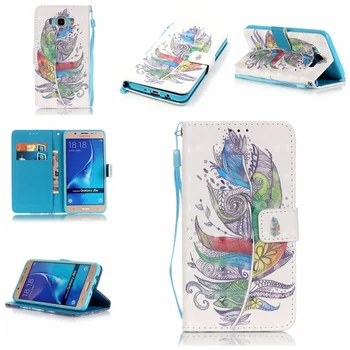 Wallet Læder Flip+Soft TPU Telefon Silikone Cover Shell Funda Coque til Samsung Galaxy J3 J5 A3 A5 2016 J310 J510 G360 G530 Sag