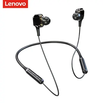 Originale Lenovo QE66 V5.0 Trådløse Neckband Bluetooth Hovedtelefoner Fire Højttalere Stereo Magnetiske In-Ear Sports Hovedtelefoner Til Telefonen