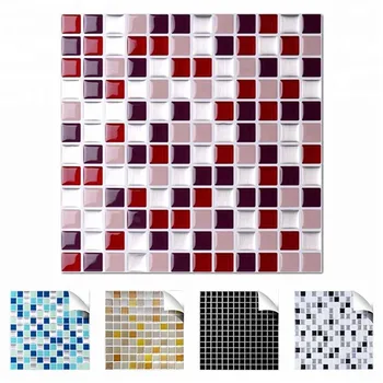 Vividtiles Selvklæbende Mosaik Fliser Væg decal Sticker DIY Køkken, Badeværelse Home Decor Vinyl