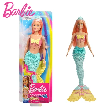 Originale Mærke Barbie Dukke Havfrue-Funktionen Rainbow Lys Legetøj til Piger, Prinsesse Dukker fashion Baby Legetøj Chilren Fødselsdag Gaver