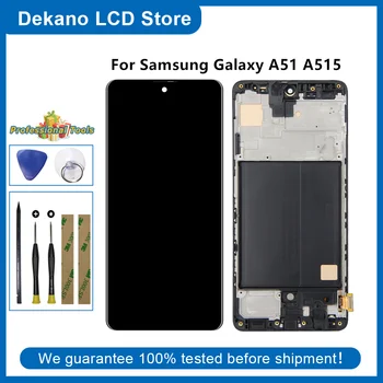 Testet For Samsung Galaxy A51 LCD-A515F SM-A515F/DS A515F/DS A515F Skærm Touch screen Digitizer Til Samsung A515 Skærm