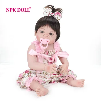 NPKDOLL Reborn Dukke Fuld Vinyl Babyer Dukke Til Pigerne 55 CM Realistisk Blød i Live Reborn Baby Doll For Børn Legekammerat