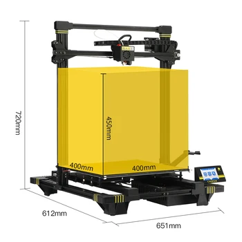ANYCUBIC Chiron anycubic 3d-Printer Plus Size 400x400x450mm Ekstruder Dobbelt Z-aksen PLA Filament Kits Impresora 3d Drucker