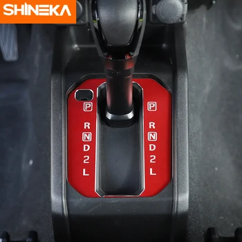 SHINEKA Interiør Moulding Carbon Fiber Bil Gear Shift Panel Decal Dække Rammen Klistermærker Til Suzuki JIMNY 2019+ Venstre Højre Hånd