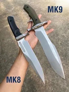 MK8 MK9 Faste Blade Overlevelse Kniv A8 Blade Vakuum Varmebehandling God Sejhed Flere Temperering Udendørs Jagt Knive EDC