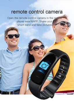 SMart Band Bluetooth Armbånd pulsmåler C1S Smart Armbånd Måling af Blodtryk Fitness Tracker Se