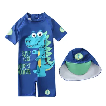 Børns Badedragt Drenge 2020 Dinosaur UV-Baby badetøj, Dreng, Kids Ét Stykke badedragt Toddler Dreng Badetøj Badekar Tøj