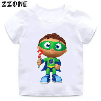 Cartoon Super Hvorfor Udskrive Drenge/Piger T shirt Kids Funny Casual Tøj Baby Sommer kortærmet T-shirt