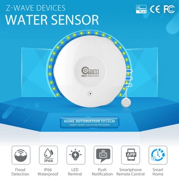 COOLCAM NAS-WS02Z Z-wave Plus Oversvømmelse Vand Lækage Alarm Sensor Vand Lækage Sensor Alarm Home Automation System