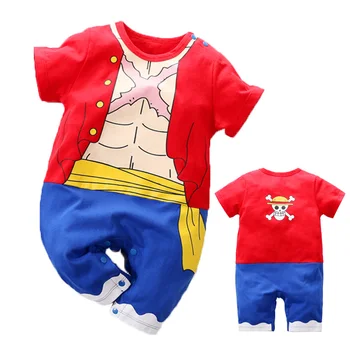 Et Stykke Ruffy Cosplay Kostume Nyfødte Baby Rompers Bomuld Tøj Barn Spædbarn Jumpsuits Baby, Dreng, Pige Tøj Onesie