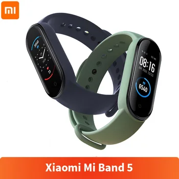 Oprindelige Xiaomi Smart Band 5 Smart Armbånd AMOLED-Skærm Miband 5 SmartbandTraker Bluetooth-Sport Vandtæt Smart Bands