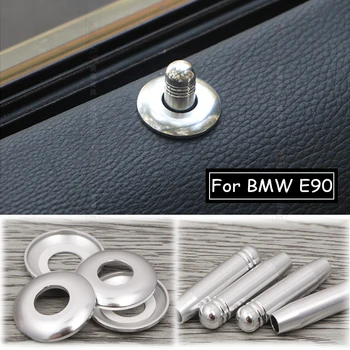 Aluminium Legering Interiør Klistermærker Til BMW 3-Serie BMW E90 E92 E93 Dør Låse Pin-Greb Og Dækker Trim Rammen Dækker Tilbehør