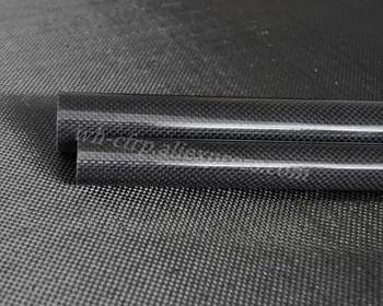 26mm ODx 24mm ID kulfiber Rør 3k 500MM Lang (Roll Indpakket) carbon rør med full carbon, Japan 3k forbedre materiale