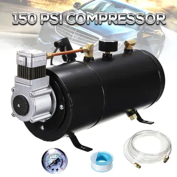 150PSI 12V Metal Rør Kompressor Med Hardware Tilbehør H004