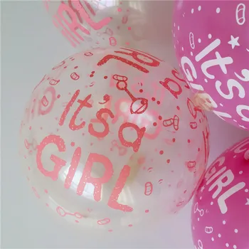 50stk/masse, Det er en Pige, dreng latex balloner til Fødselsdag, 12 tommer 2,8 g, transparent og pink Baby shower Fest Dekoration